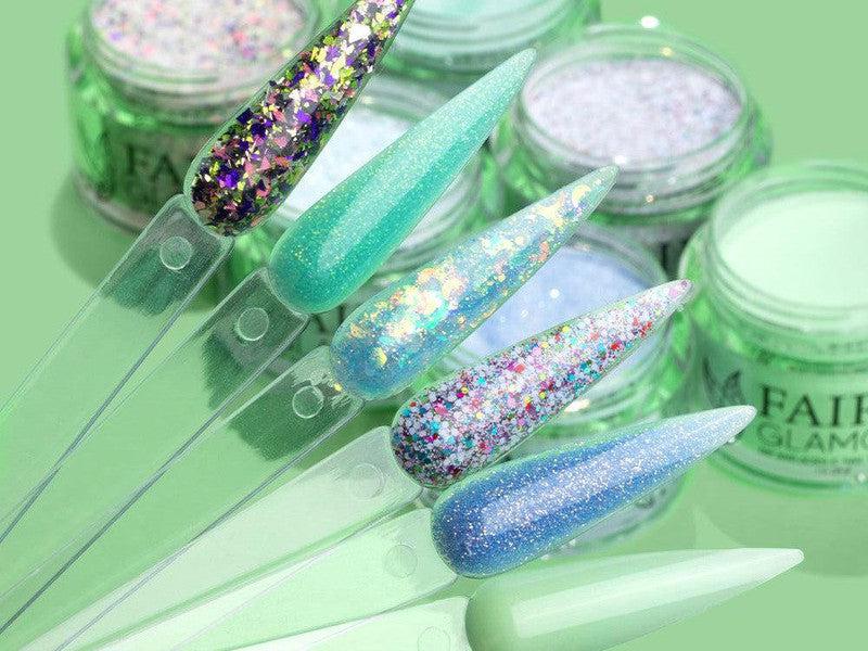 Green-Glitter-Dip-Nail-Powder-Pixel Dust-Fairy-Glamor