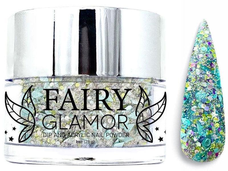 Green-Glitter-Dip-Nail-Powder-Seas the Day-Fairy-Glamor