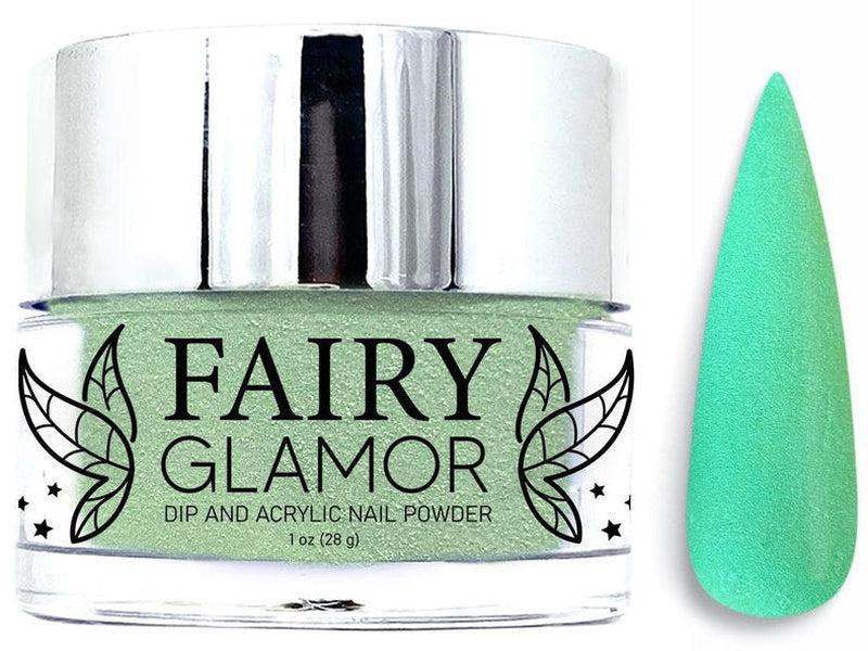 Green-Matte-Dip-Nail-Powder-With a Splash-Fairy-Glamor