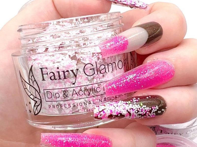 Pink-Glitter-Dip-Nail-Powder-Neapolitan Sundae-Fairy-Glamor