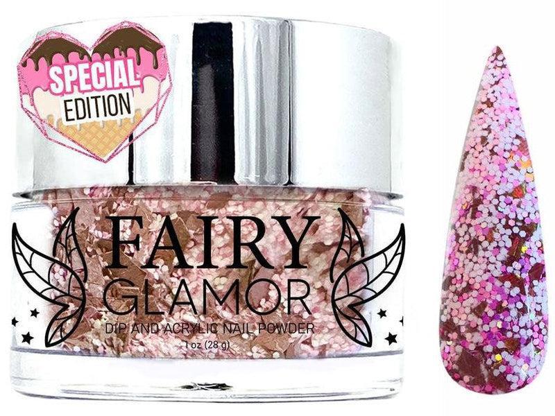 Pink-Glitter-Dip-Nail-Powder-Neapolitan Sundae-Fairy-Glamor