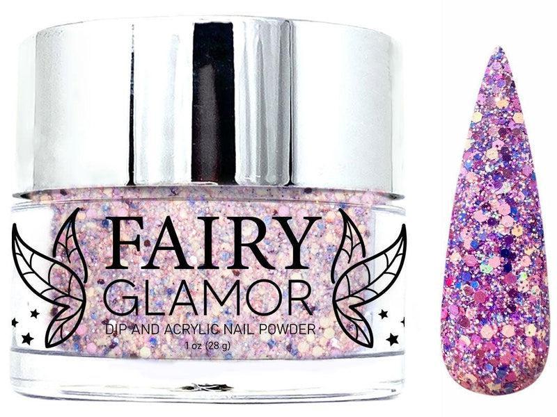 Pink-Glitter-Dip-Nail-Powder-Ohana Vibes-Fairy-Glamor