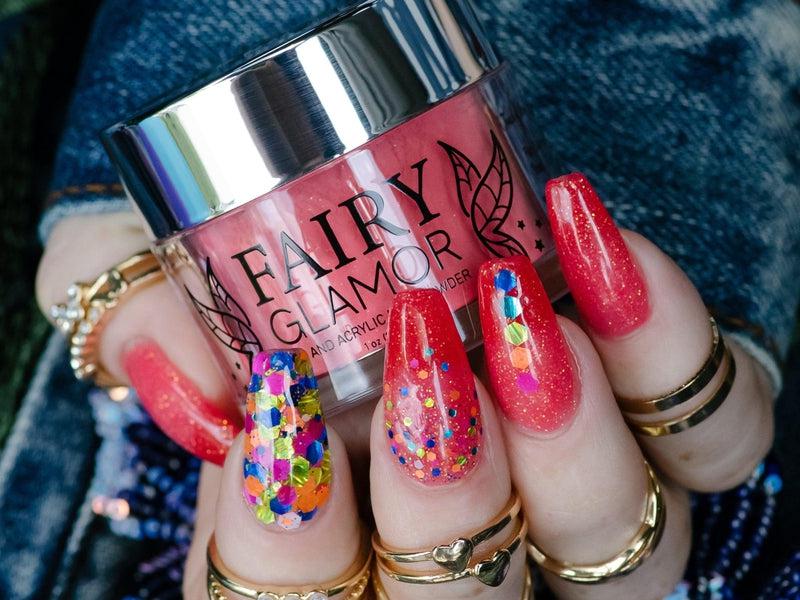 Red-Thermal (Color Changer)-Dip-Nail-Powder-Tropic like it's Hot-Fairy-Glamor