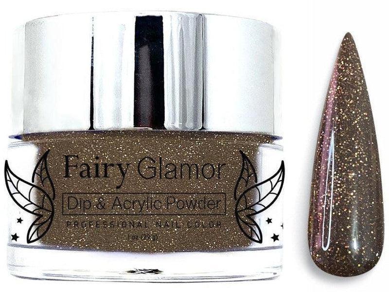 Brown-Glitter-Dip-Nail-Powder-Fuzzy Boots-Fairy-Glamor