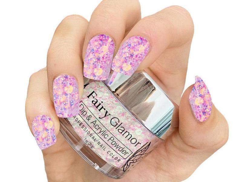 Pink-Glitter-Dip-Nail-Powder-Bunbun-Fairy-Glamor