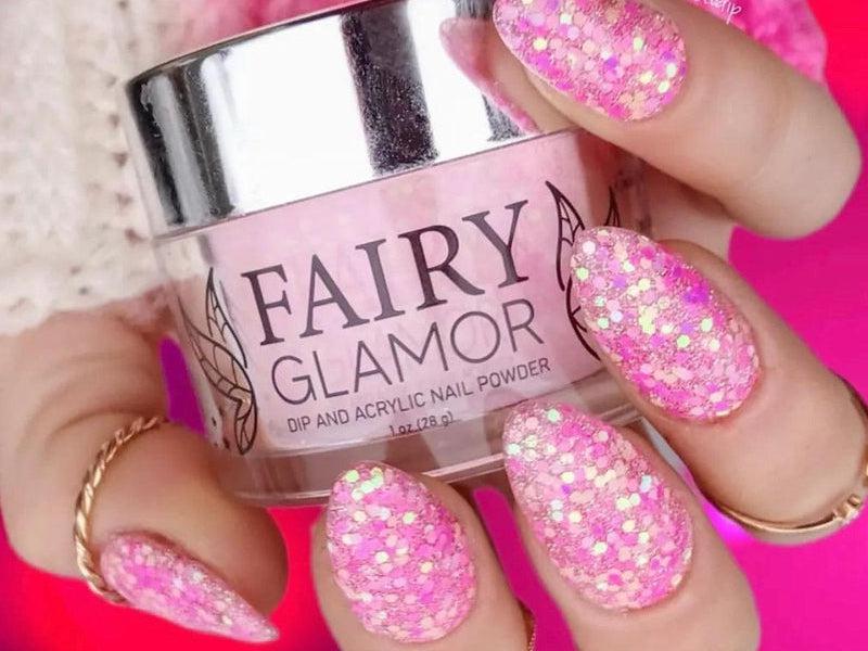 Pink-Glitter-Dip-Nail-Powder-Love at First Sight-Fairy-Glamor