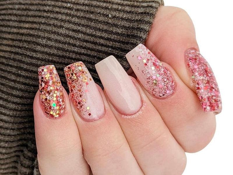 Pink-Glitter-Dip-Nail-Powder-Strawberry Frappe-Fairy-Glamor