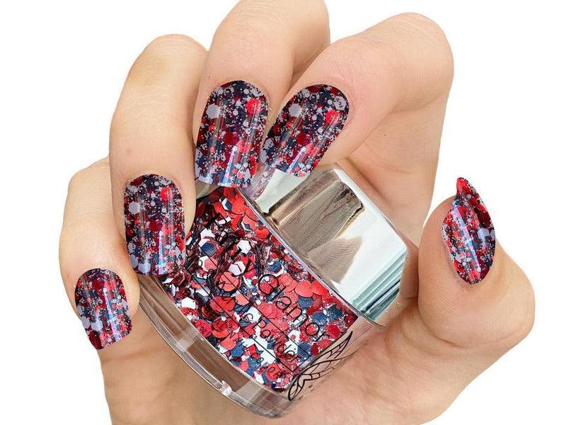 Red-Glitter-Dip-Nail-Powder-Queen of Hearts-Fairy-Glamor