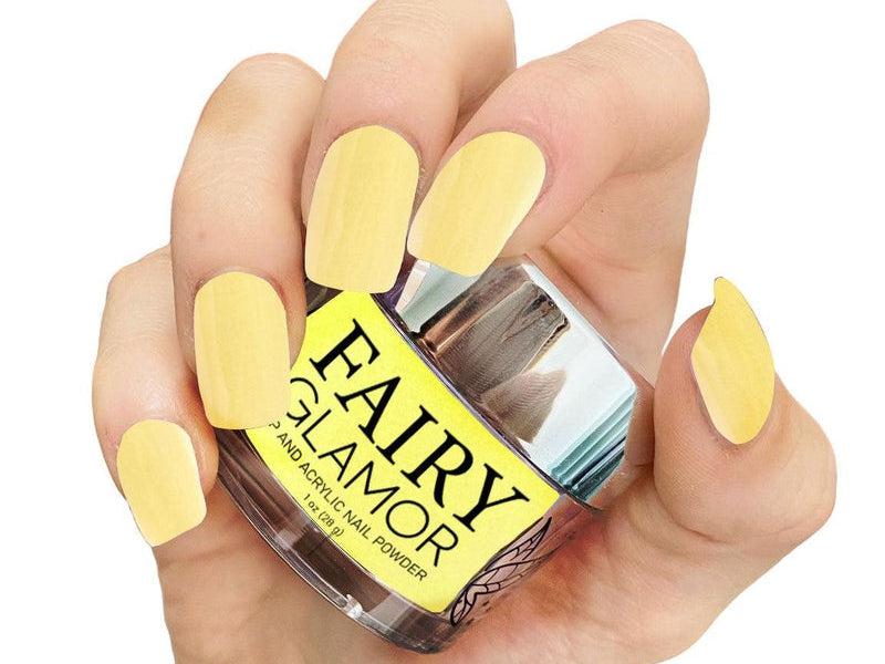 Yellow-Matte-Dip-Nail-Powder-You're my Sunshine-Fairy-Glamor